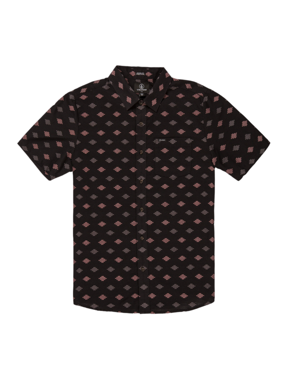 Volcom Stackstone Short Sleeve Shirt - Rinsed Black