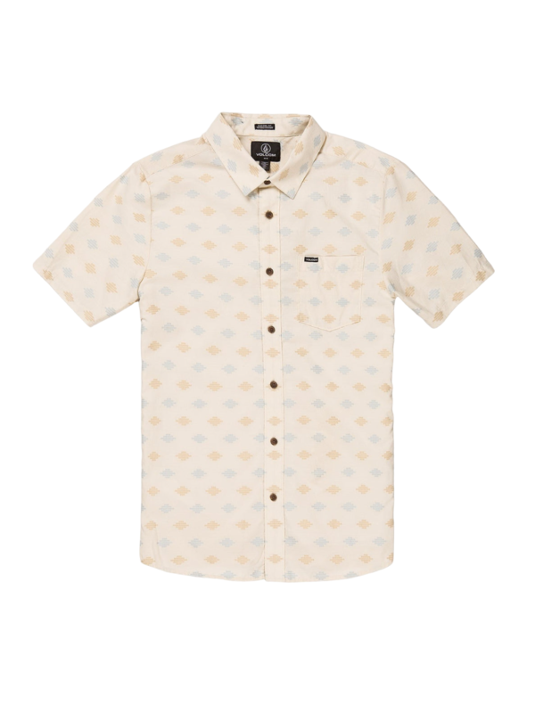 Volcom Stackstone Short Sleeve Shirt - Whitecap Grey