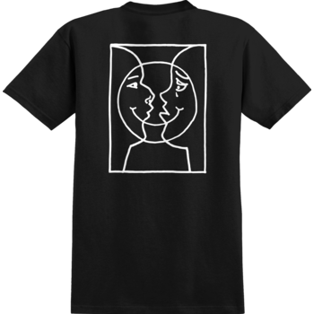 Krooked Moonsmile Raw S/S T-Shirt - Black/White