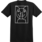 Krooked Moonsmile Raw S/S T-Shirt - Black/White
