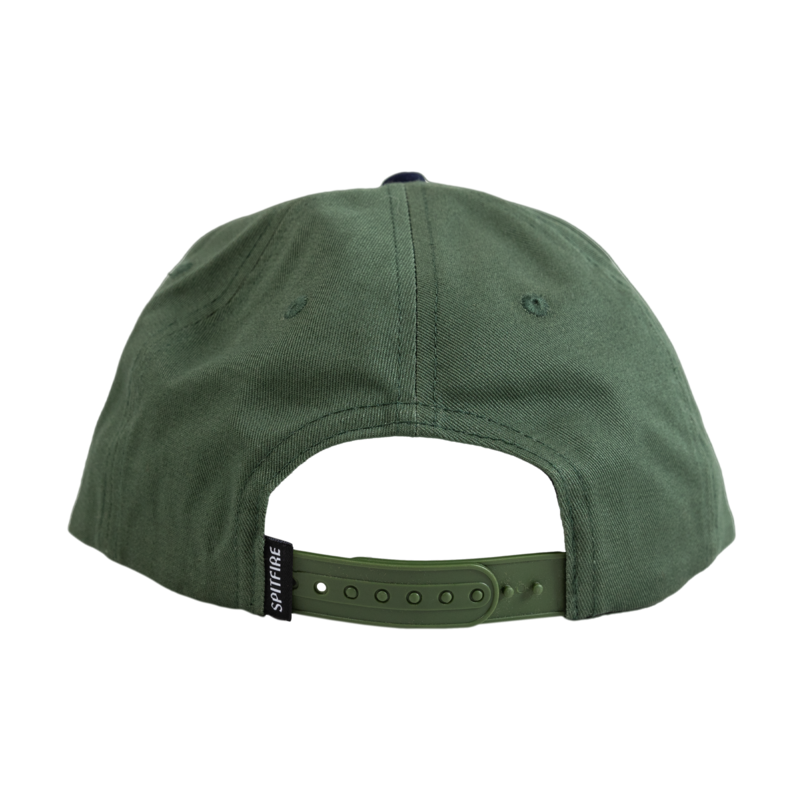 Spitfire Classic 87' Swirl Patch Snapback - Dark Green/Navy