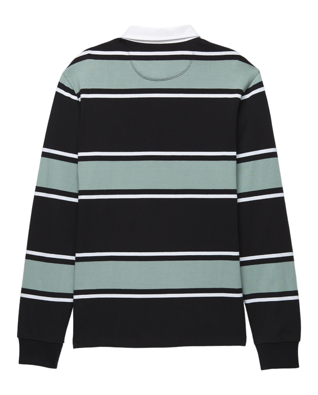 Vans Palmer Rugby Polo - Noir/Vert Chiné