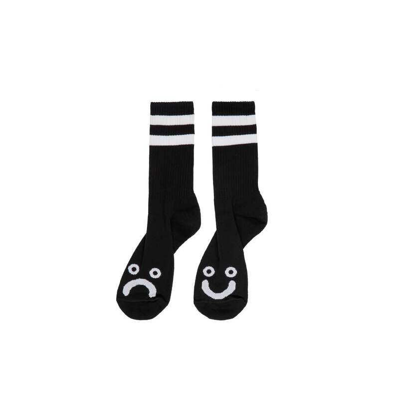 Polar Skate Co. Happy Sad Socks - Black