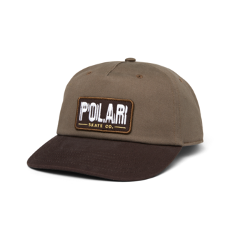 Polar Skate Co. Earthquake Patch Cap - Brown