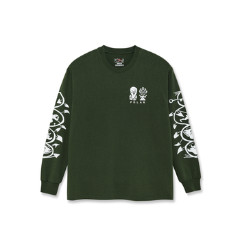 Polar Skate Co. Spiral Longsleeve - Dark Olive