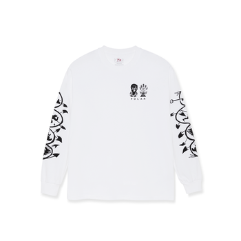 Polar Skate Co. Spiral Longsleeve - White