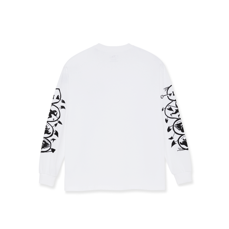 Polar Skate Co. Spiral Longsleeve - White