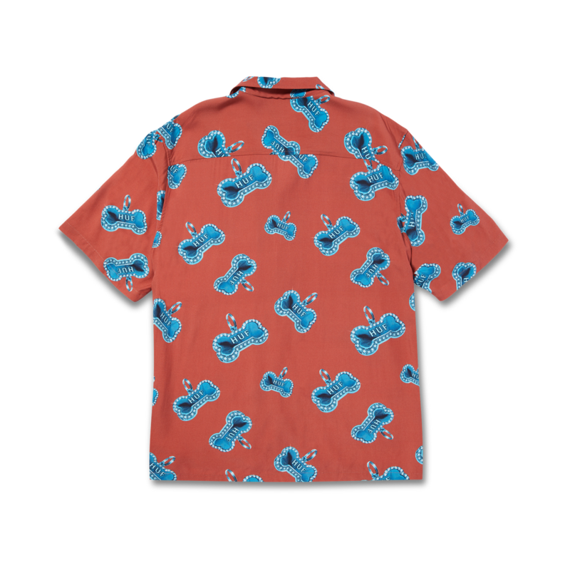 HUF Bones Resort Shirt - Rose