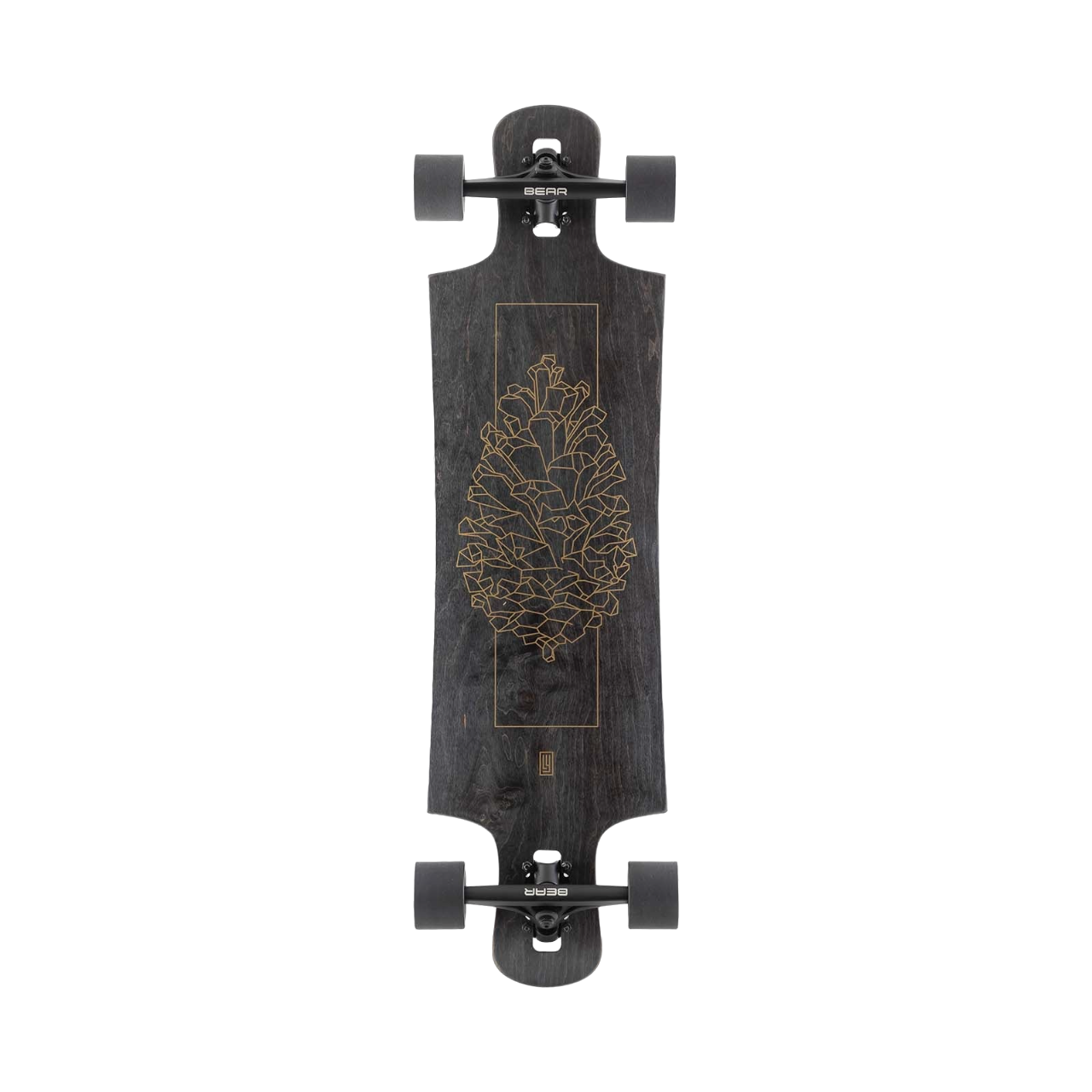 LandYachtz Drop Hammer Black Pinecone Complete Palm Isle Skate Shop