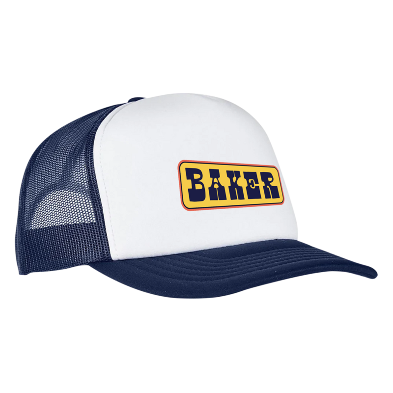 Baker Semi Drunk Trucker Hat - Navy/White