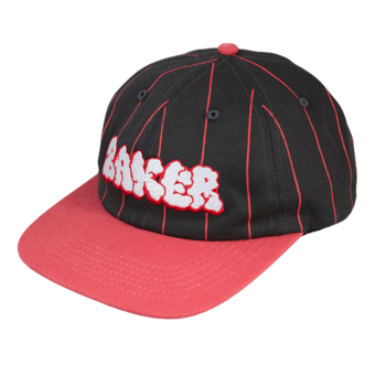 Baker Bubble Pin Snapback - Black/Red