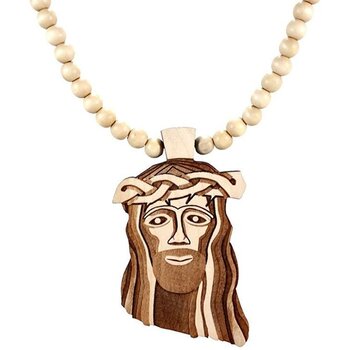 Good Wood NYC Jesus Piece Pendant - Naturel