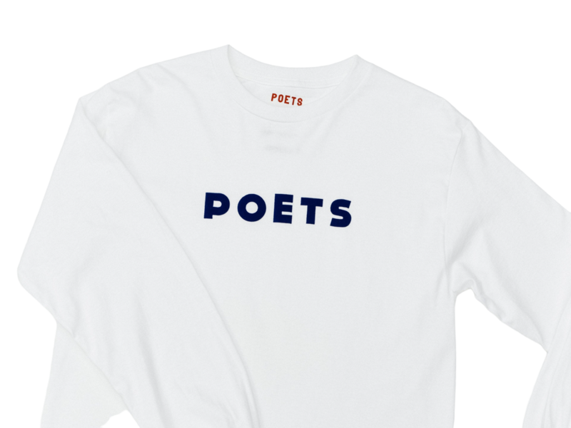 Poets Base T-Shirt M/L - Blanc