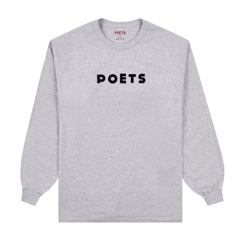 Poets Base T-Shirt M/L - Gris Chiné