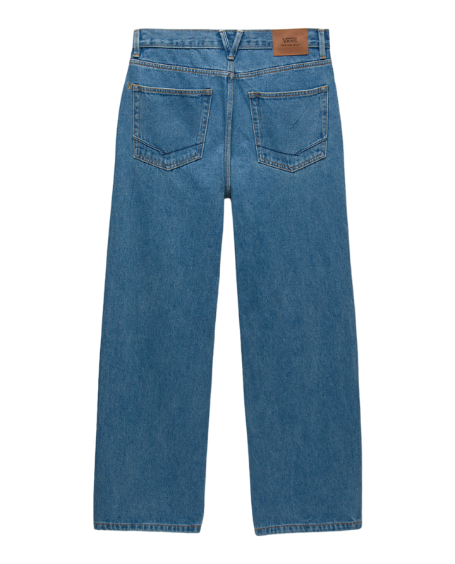 Vans Covina 5-Pocket Baggy Denim Pant - Stone Wash - Palm Isle