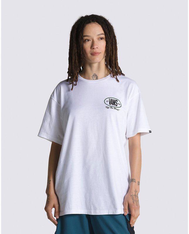 Vans Team Player Checkerboard T-Shirt - White