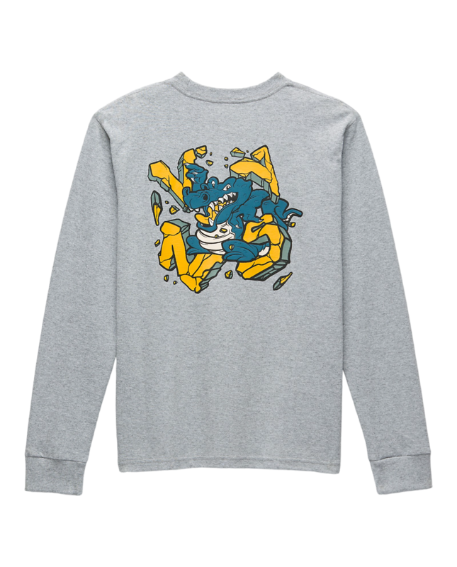 Vans Kids Gator Smash Long Sleeve T-Shirt - Athletic Heather