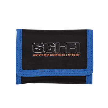 Sci-Fi Fantasy Tri Fold Velcro Wallet - Black