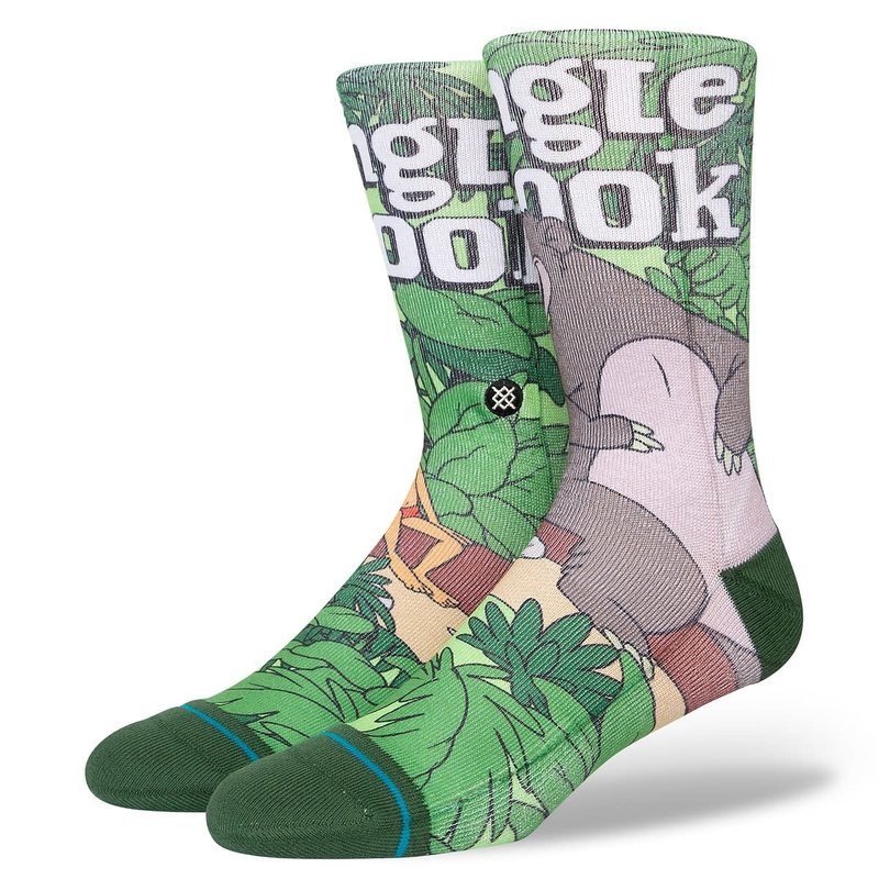 Stance Disney Jungle Book By Travis Crew Socks - Green