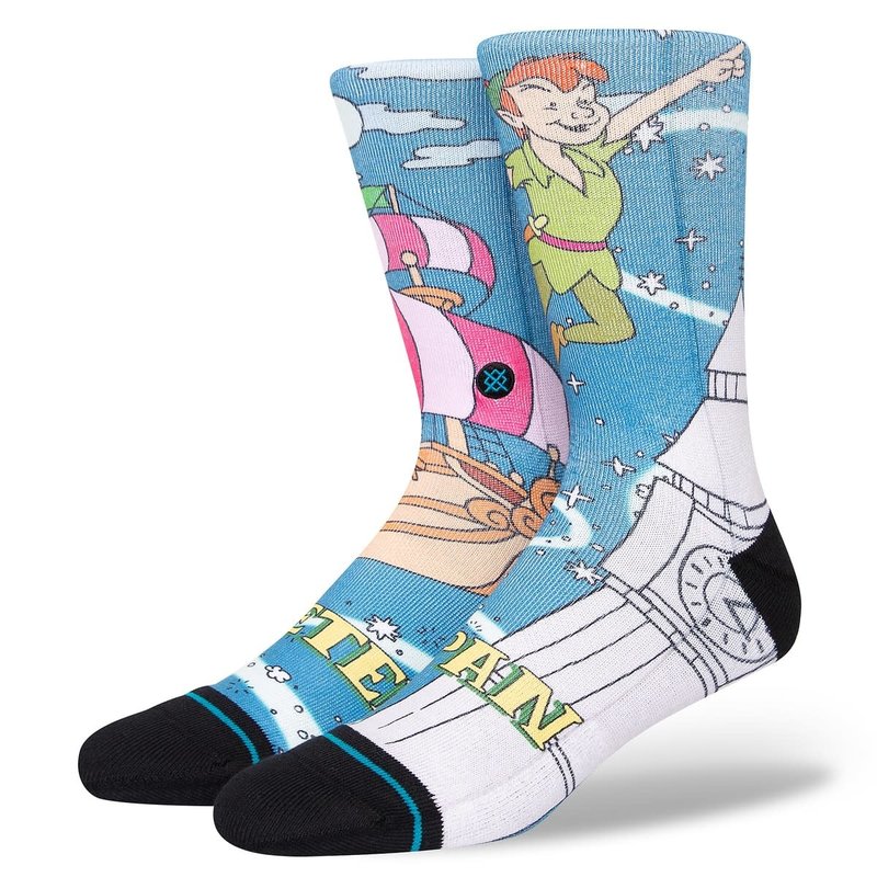 Stance Disney Peter Pan By Travis Crew Socks - Blue