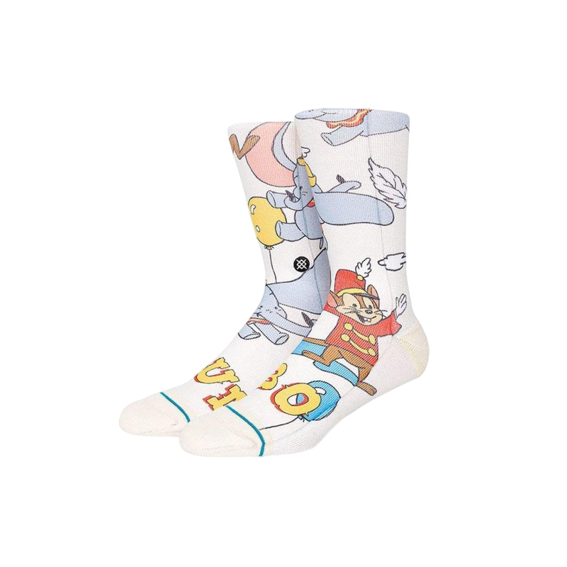 Stance Kids Disney Dumbo By Travis Crew Socks - Off White