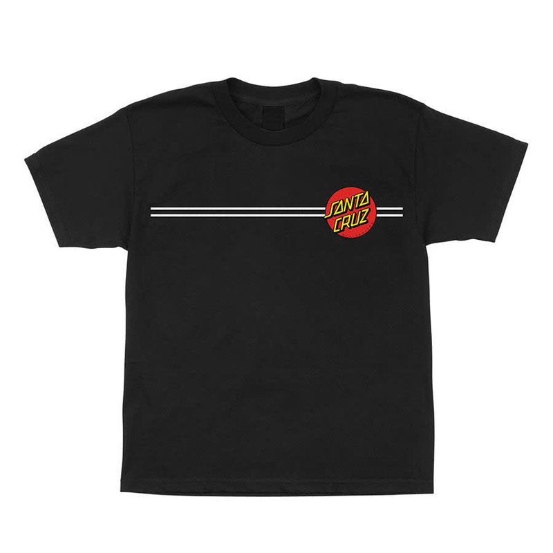 Santa Cruz Youth Classic Dot Santa Cruz T-Shirt - Black