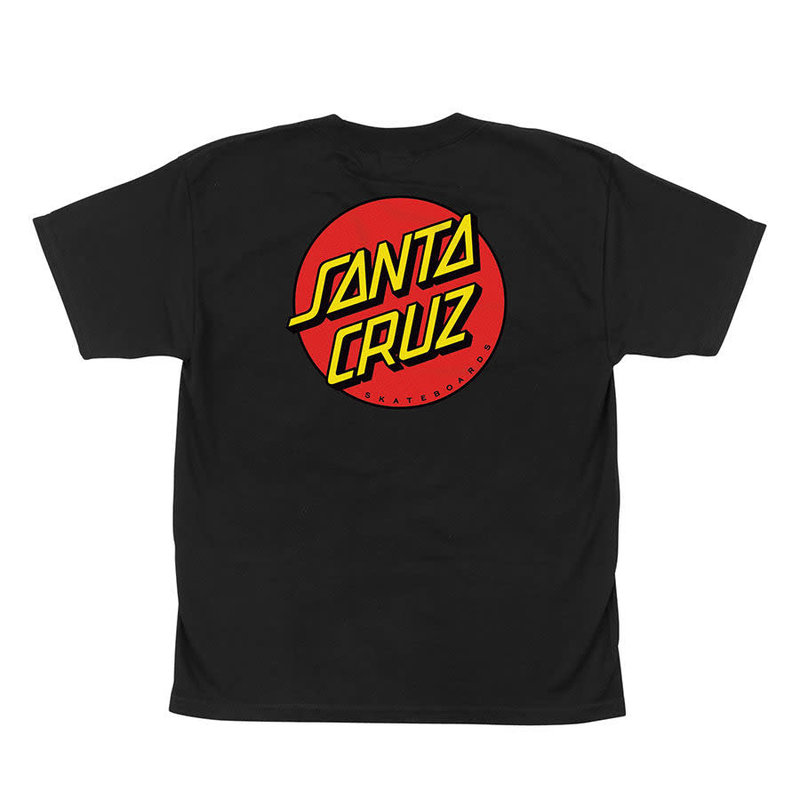 Santa Cruz Youth Classic Dot Santa Cruz T-Shirt - Noir