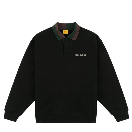 Dime Ceramic Polo Shirt - Deep Charcoal - Palm Isle Skate Shop