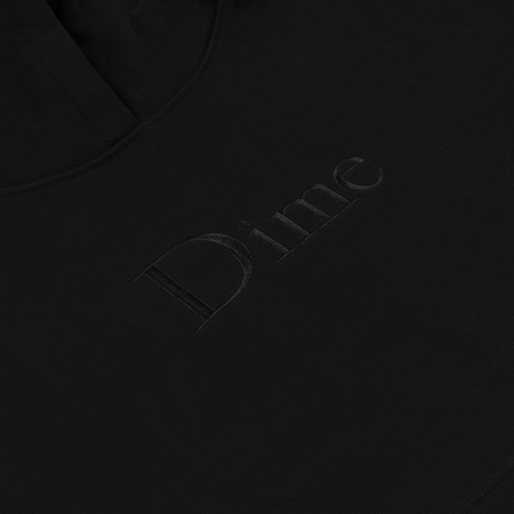 Dime Classic Logo Hoodie - Black - Palm Isle Skate Shop