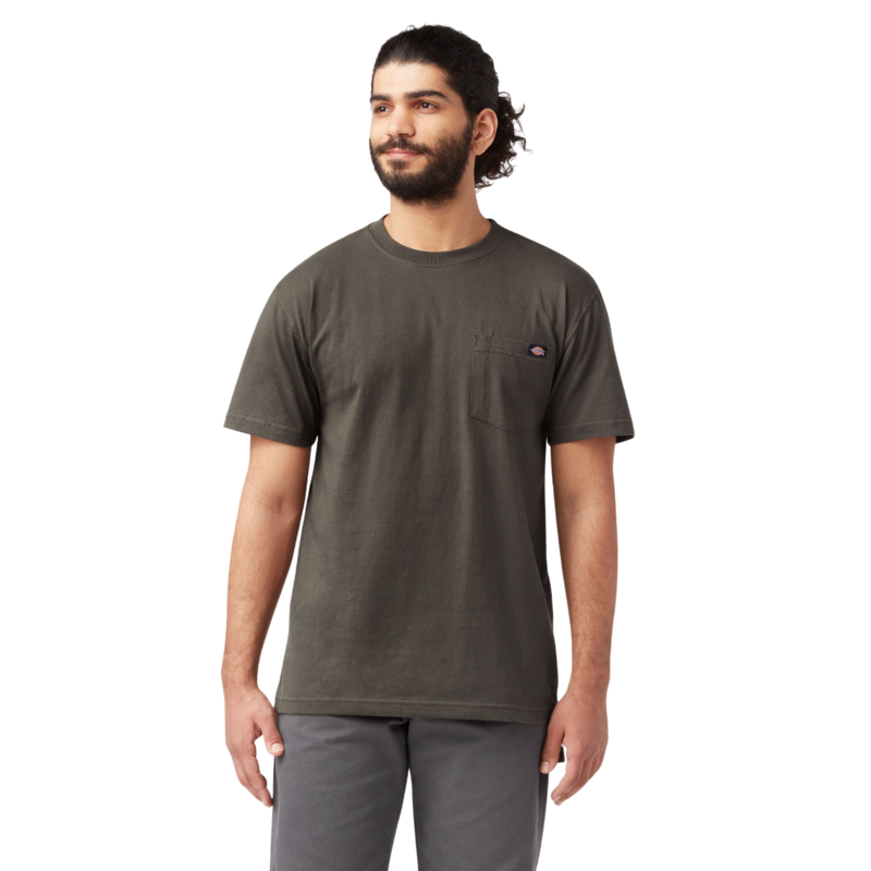 Dickies T-Shirt Lourd M/C Avec Poche - Olive Noire (BV)