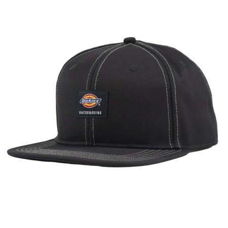 Dickies Flat Bill Snapback Hat - Black (BK)
