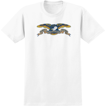 AntiHero Eagle T-Shirt - White/Blue Multi Color Print