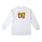 Krooked Moonsmile Longsleeve T-Shirt - White/Multi Color Print