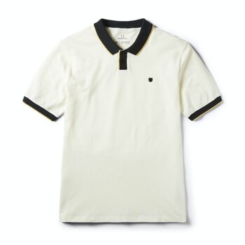 Brixton Proper S/S Polo Knit - Off White/Black