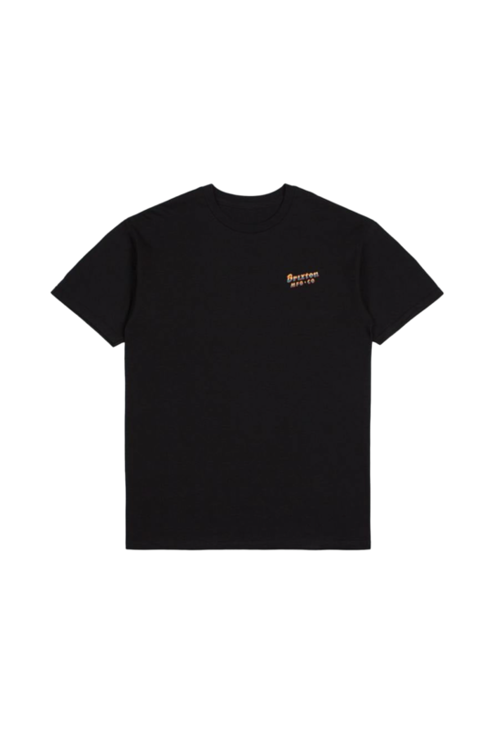 Brixton District Standard T-Shirt M/C - Noir Usé Lavé