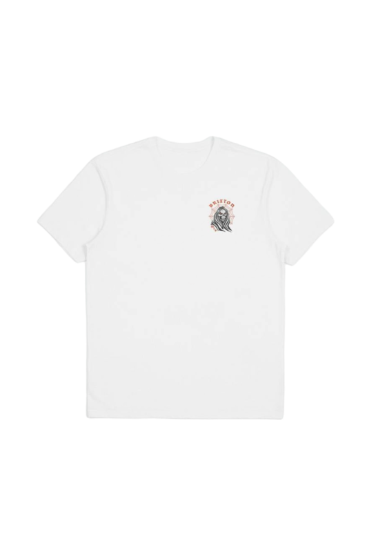 Brixton Reaper T-Shirt Ajusté M/C - Blanc