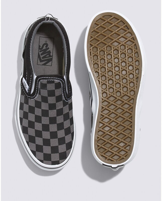 Vans Kids Slip-On Checkerboard - Black/Pewter