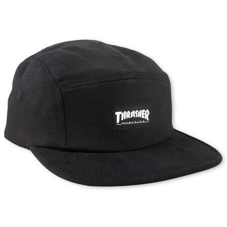 Thrasher 5 Panel Hat - Black