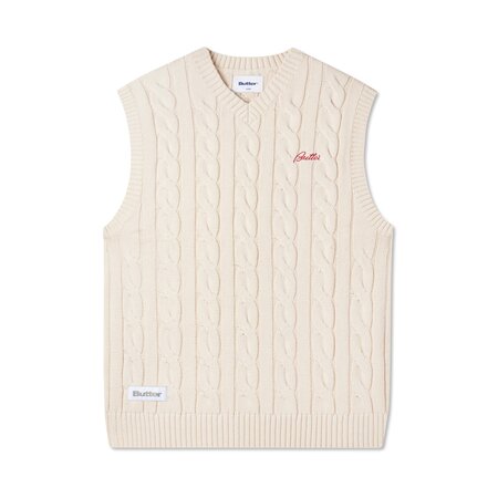 Butter Goods Flowers Knit Vest - Black - Palm Isle Skate Shop