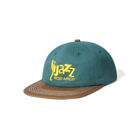 Butter Goods Jazz Research 6 Panel Cap - Forest/Brown