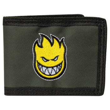 Spitfire Bighead Fill Bi-Fold Wallet - Charcoal/Yellow