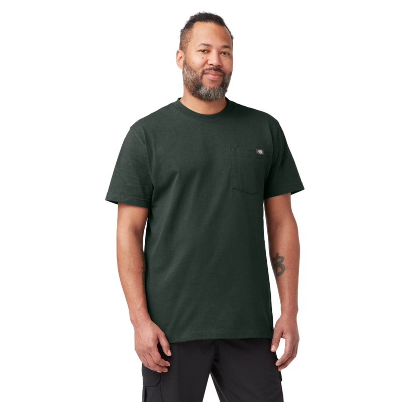 Dickies Heavyweight Short Sleeve Pocket T-Shirt - Hunter Green (GH)