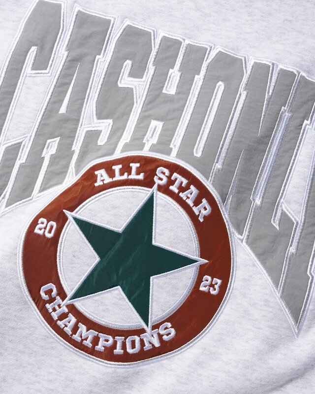 Cash Only All Star Applique Crewneck Sweatshirt - Ash Grey