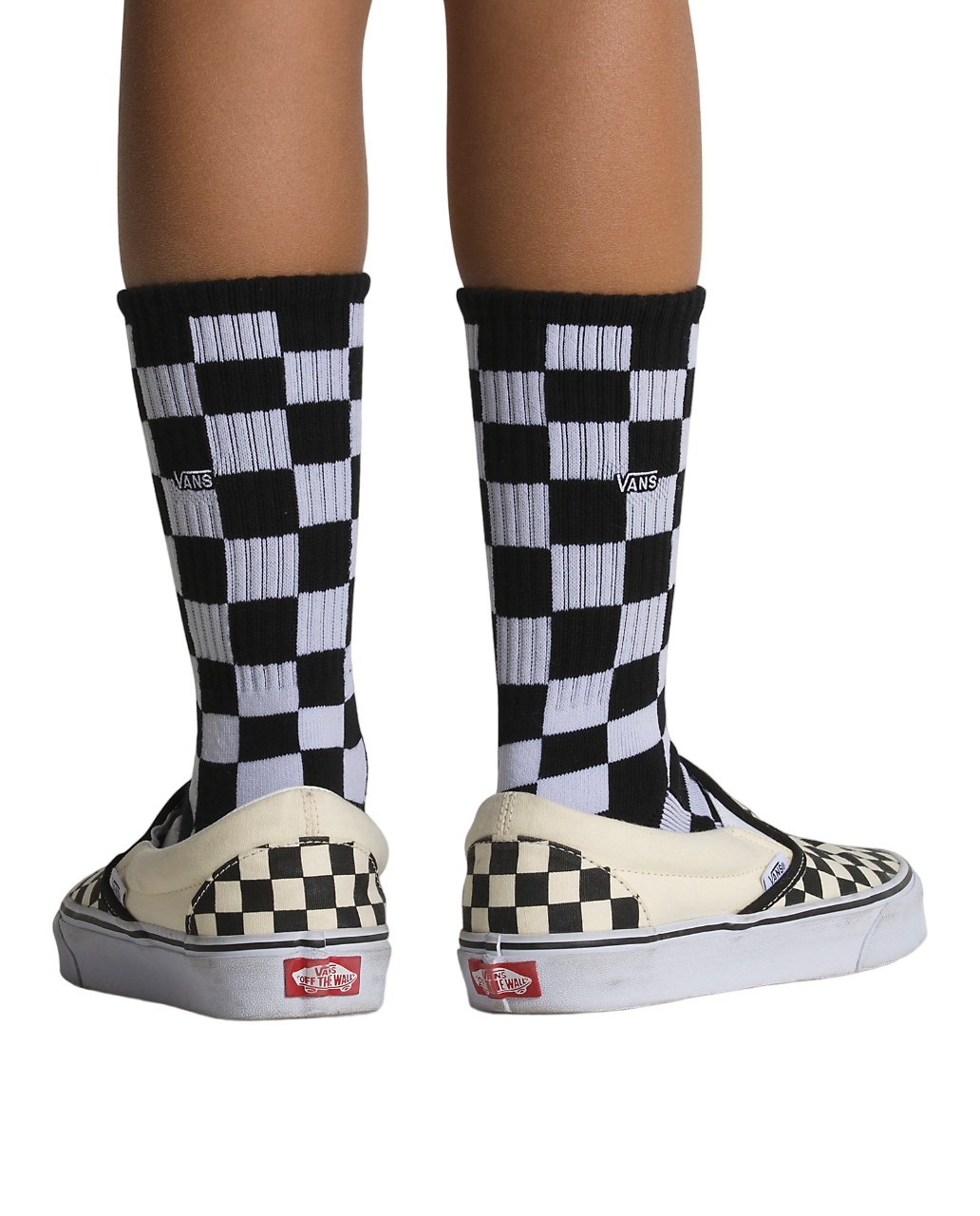 Enfants Classic Chaussettes a Damier Noir Blanc 1 6 Palm Isle Skateshop