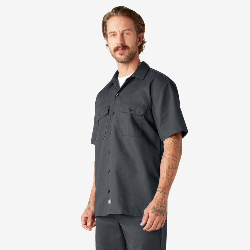 Dickies Chemise de Travail à Manches Courtes - Gris Charbon (CH)