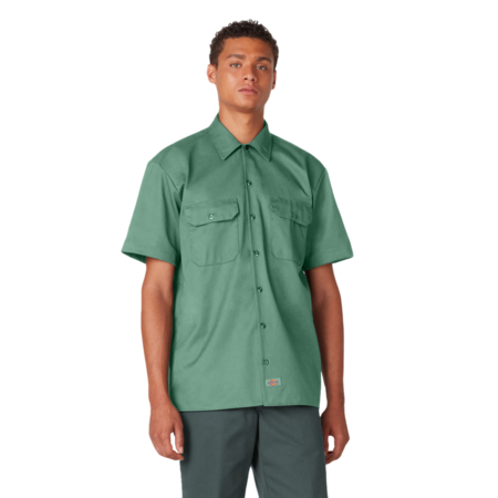 King Von wearing Dickies Short Sleeve Work Shirt, Dickies Loose