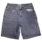 Frosted Wavy Jeans Shorts - Bleu Gris