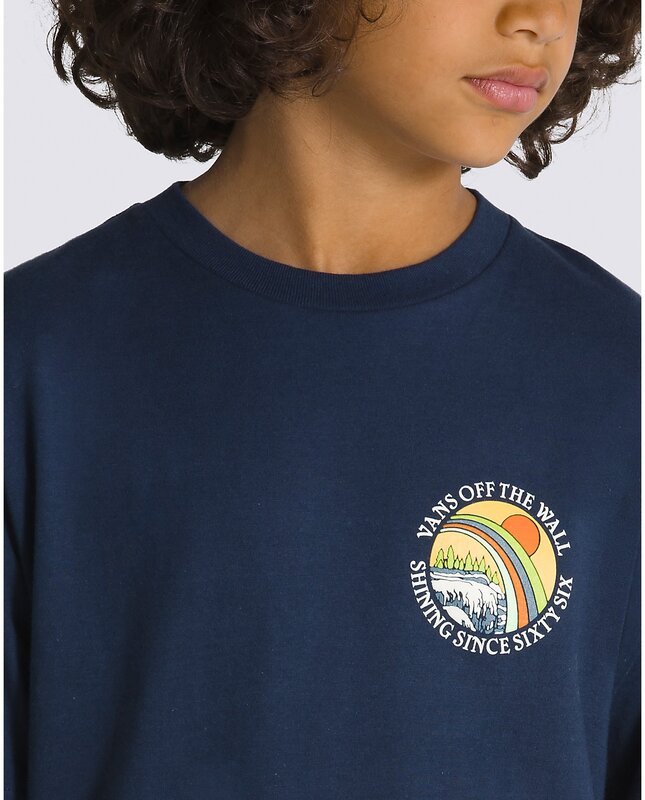 Vans Rainbow Falls T-Shirt d'Enfants - Robe Bleue
