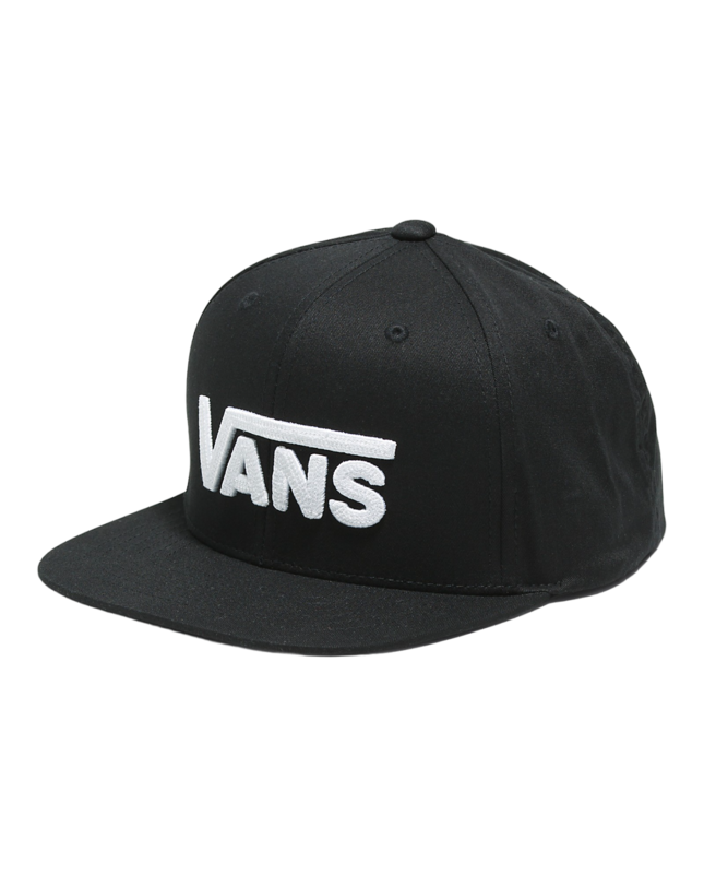 Vans Kids Drop V Snapback Hat - Black/White
