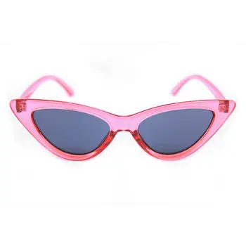 Happy Hour Space Needles Sunglasses - Clear Gloss Red